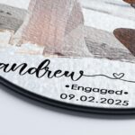 Personalized Couple Proposal Portrait Suncatcher, Custom Watercolor Photo Suncatcher Gift For Couples, Anniversary Couples Gift - Image 5