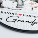Personalized New Grandparents Suncatcher, First Christmas As Grandparents Suncatcher From Grandchild,Gift For Grandparents,New Baby Ornament - Image 4