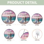 Beach Couple Window Stained Glass, Suncatcher Window Hanging, Wedding Gifts, Couple Suncatcher, Gift For Couple, First Christmas Mr&Mrs - Image 6