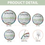 Personalized Family Christmas Window Hanging – Custom Name Suncatcher with Trees, My Beloved Family 2025, Xmas Home Decor - Image 6