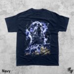Howling Wolves Moon Lightning T-Shirt, Vintage Wolf Pack Tee, Retro Graphic Nature Shirt, Wild Animal Lover Gift, Y2K Grunge Streetwear Top - Image 3