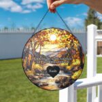Memorial Suncatcher, Sympathy Gift, Loss Of Dad, Sympathy Gift, Memorial Suncatcher, Father in Heaven, Memorial Gift Personalized - Image 3