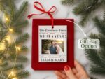Custom Family Christmas Photo Ornament for Family Keepsake Gift, The Christmas Times What A Year Newspaper Ornament; Clear Acrylic 3"x4" - Image 6