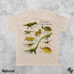 Dinosaurs of North America T-Shirt, Vintage 90s Dinosaur Species Graphic Tee, Prehistoric Retro Shirt, Jurassic Fossil Lover Gift Unisex - Image 4