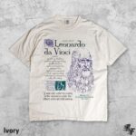 Leonardo Da Vinci Vintage 90s T-Shirt, Renaissance Art History Graphic Tee, Inventor Scientist Genius Shirt, Retro Aesthetic Unisex Top Gift