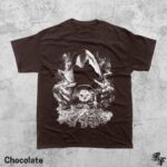 Hooded Sorcerer Crystal Ball T-Shirt, Vintage Skull Bones Candle Shirt, Retro Dark Fantasy Tee, Gothic Witchcraft Occult Horror Graphic Top - Image 5