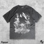 Hooded Sorcerer Crystal Ball T-Shirt, Vintage Skull Bones Candle Shirt, Retro Dark Fantasy Tee, Gothic Witchcraft Occult Horror Graphic Top