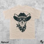 Cowboy Chihuahua Vintage Graphic T-Shirt, Retro Western Dog Tee, Funny Rodeo Pup Shirt, Country Style Pet Lover Gift, 90s Y2K Streetwear Top - Image 4