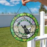 Personalized Cat Lover Gift, Custom Cat Loss Sympathy Gift, Custom Pet Memorial Suncatcher, Custom Pet Breed Suncatcher,  Cat Memorial Gift - Image 3