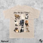 Show Me Your Kitties T-Shirt, Retro 90s Y2K Style, Vintage Humor Shirt, Funny Meme Tee, Big Cat Graphic Lion Tiger Panther Leopard Top - Image 4
