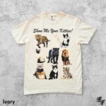 Show Me Your Kitties T-Shirt, Retro 90s Y2K Style, Vintage Humor Shirt, Funny Meme Tee, Big Cat Graphic Lion Tiger Panther Leopard Top - Image 2