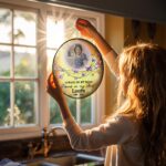 Personalized Glass Suncatcher, Butterfly Custom Glass Suncatcher for Loss, Crystal Ornaments Memorial Gifts for Condolences, Hanging Gift - Image 5