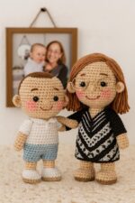 SPECIAL PRICE Look ALike Doll, Custom Crochet Doll, Portrait Girl Doll, Amigurumi Crochet People, Portrait Doll, Family Portrait Doll, - Image 6
