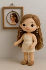 SPECIAL PRICE Look ALike Doll, Custom Crochet Doll, Portrait Girl Doll, Amigurumi Crochet People, Portrait Doll, Family Portrait Doll,
