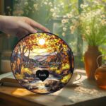 Memorial Suncatcher, Sympathy Gift, Loss Of Dad, Sympathy Gift, Memorial Suncatcher, Father in Heaven, Memorial Gift Personalized - Image 2