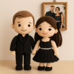 Couple Portrait Doll, Custom Couple Doll, Christmas Gift, Crochet Wedding Gift, Anniversary Gift Him Her, Look Alike Doll, Darlings Doll - Image 10