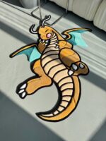 Handmade Tufted Dragon Rug: Cartoon Character Mat - Image 9