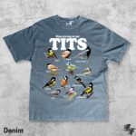 Tit Birds Vintage 90s T-Shirt, Funny Retro Y2K Birdwatching Graphic Tee, Animal Lover Nature Humor Shirt, Wildlife Meme Gift Unisex Top - Image 3