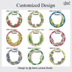 Pet Suncatcher Custom Birth flower suncatcher Portrait from photo Pet memorial gift keepsake gift Custom Stained glass Christmas Ornament - Image 12