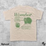 Wombat Vintage 90s Graphic T-Shirt, Retro Animal Facts Tee, Funny Wildlife Biology Shirt, Naturecore Mammal Top, Y2K Forest Creature Gift - Image 4