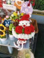 Handmade Crochet Santa Bouquet Pattern, DIY Christmas Plush Easy Tutorial | Amigurumi Beginner PDF Digital File, Holiday Gift for Her - Image 3