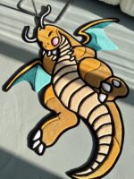 Handmade Tufted Dragon Rug: Cartoon Character Mat - Image 2