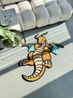 Handmade Tufted Dragon Rug: Cartoon Character Mat - Image 10