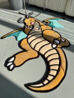 Handmade Tufted Dragon Rug: Cartoon Character Mat - Image 5