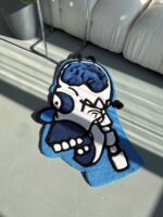 3D Tufted Homer Skeleton Rug: Cartoon Lover Gift