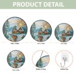 Winter Land Stained Glass SunCatcher, Winter Season, Christmas Tree Decor, Xmas Gift, Christmas Window Decor, Gift For Family - Image 4