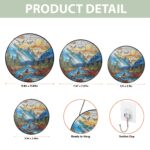 Glacier National Park Glass Suncatcher, Montana National Park Glass Art, Blue Ridge Mountains Window Hangings, Traveler Gifts - Image 6