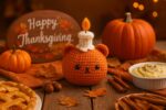 Pumpkin Bear Candle Amigurumi Crochet Pattern, Easy Beginner Friendly Fall Decor Plush DIY Tutorial, Thanksgiving Decor Gift - Image 3