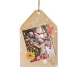 Personalized Family Photo Ornament 2025, Custom Christmas Envelope Ornament, Holiday Keepsake Gift, New Year Tree Decoration, Photo Ornament - Image 3
