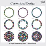 Pet Suncatcher Custom Birth flower suncatcher Portrait from photo Pet memorial gift keepsake gift Custom Stained glass Christmas Ornament - Image 15