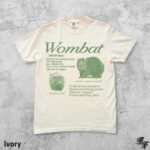 Wombat Vintage 90s Graphic T-Shirt, Retro Animal Facts Tee, Funny Wildlife Biology Shirt, Naturecore Mammal Top, Y2K Forest Creature Gift - Image 2