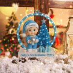 Personalized Baby’s First Christmas Ornament – Custom Acrylic Keepsake, Newborn Christmas Gift for Boys & Girls - Image 3