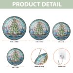 Personalized Stained Glass Suncatcher Christmas Tree, Christmas Handcraft Holiday Ornament, Premium Water Ripple Glass, Christmas GIFT - Image 6