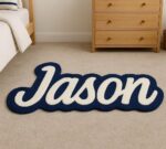 Personalized Rug with Name, Custom Tufted Nursery Rug, Handmade Logo Carpet, Kids Room Décor, Baby Shower Gift, Unique Custom Home Rug - Image 4