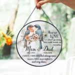 Cardinal Memorial Ornament,Custom Cardinal Christmas Ornament,Red Cardinal Ornament,Sympathy Gift Loss of Father Mother,Remembrance Ornament