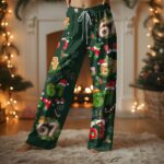 67 Christmas Pajama Outfit, Six Seven Meme Sleep Pants, Funny Holiday Loungewear, Family Festive Nightwear Set - Image 6