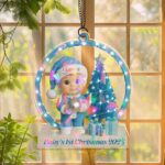 Personalized Baby’s First Christmas Ornament – Custom Acrylic Keepsake, Newborn Christmas Gift for Boys & Girls - Image 4