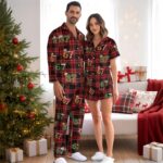 67 Christmas Pajama Outfit, Six Seven Meme Sleep Pants, Funny Holiday Loungewear, Family Festive Nightwear Set - Image 7
