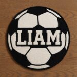 Personalized Soccer Rug,Custom Initial Rug  with name,Football Lover Player Fans Gift,2026 World Cup Gift for Soccer Players - Image 10