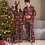 67 Christmas Pajama Outfit, Six Seven Meme Sleep Pants, Funny Holiday Loungewear, Family Festive Nightwear Set - Image 4