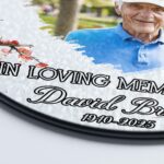 Custom Photo Memorial Ornament Png, Dad Remembrance Christmas Ornament Png, Memorial Day, Mom Loss Ornament - Image 4