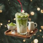 Custom Name Matcha Latte Christmas Ornament 2D Flat Acrylic, Personalized Drink Lover Gift, Bubble Tea Boba Holiday Decor - Image 2
