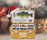 Personalized Fishing Tackle Box 2D Ornament, Fisherman Ornament, Dad Fishing Ornament, Fishing Man Gifts, Fishmas Christmas, Fishing Lovers - Image 2