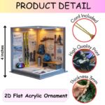 Personalized Dumbbell Christmas Ornament, Gift For Fitness Lovers, Dumbbell Keepsake, Gym Gift, Dumbbell Decor, Dumbbell 2D Flat Ornament - Image 2