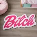 Custom Bitch Rug With Name, Funny Personalized Rug For Dorm Room Decor, Sassy Aesthetic Area Rug Gag Gift For Her, Bold Bedroom Floor Mat - Image 2