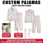 Custom Pet Photo Pajamas, Personalized Pet Sleepwear, Matching Family Outfit, Cute Pet Lover Gift, Custom Pajama Pants Set - Image 2